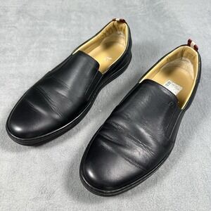 Bally Orniel Black Leather Slip On Sneakers Mens US 9 EU 42 Made In Italy